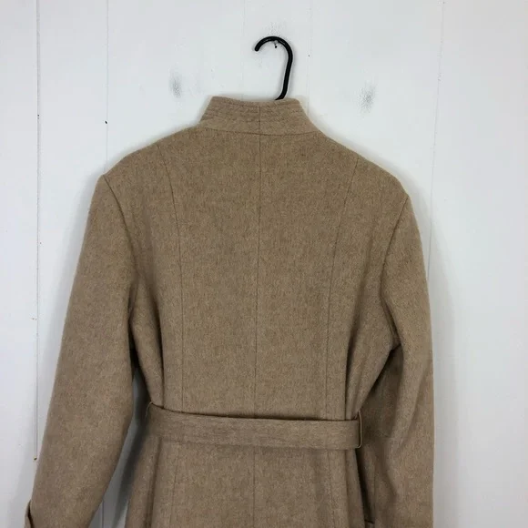 Vintage Wool & Camel Hair Belted Jacket Sz S - Picture 6 of 14